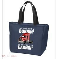 I Ain't Earnin Truck Driver Tote Bag thumb 3