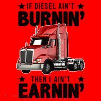 I Ain't Earnin Truck Driver Santa Hat thumb 1
