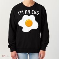 IM An Egg Costume Funny Halloween Present Fried Egg Women's Sweatshirt thumb 0