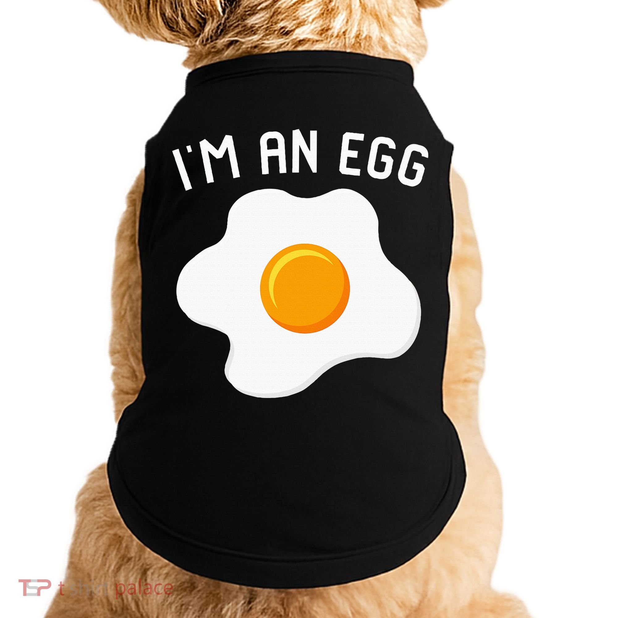 IM An Egg Costume Funny Halloween Present Fried Egg Doggie Tank