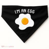 IM An Egg Costume Funny Halloween Present Fried Egg USA-Made Doggie Bandana thumb 0
