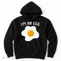 IM An Egg Costume Funny Halloween Present Fried Egg Hoodie thumb 0