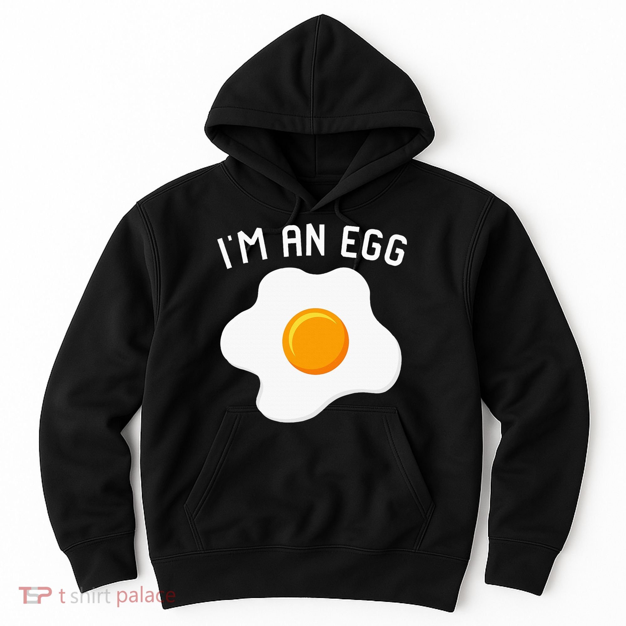 IM An Egg Costume Funny Halloween Present Fried Egg Hoodie