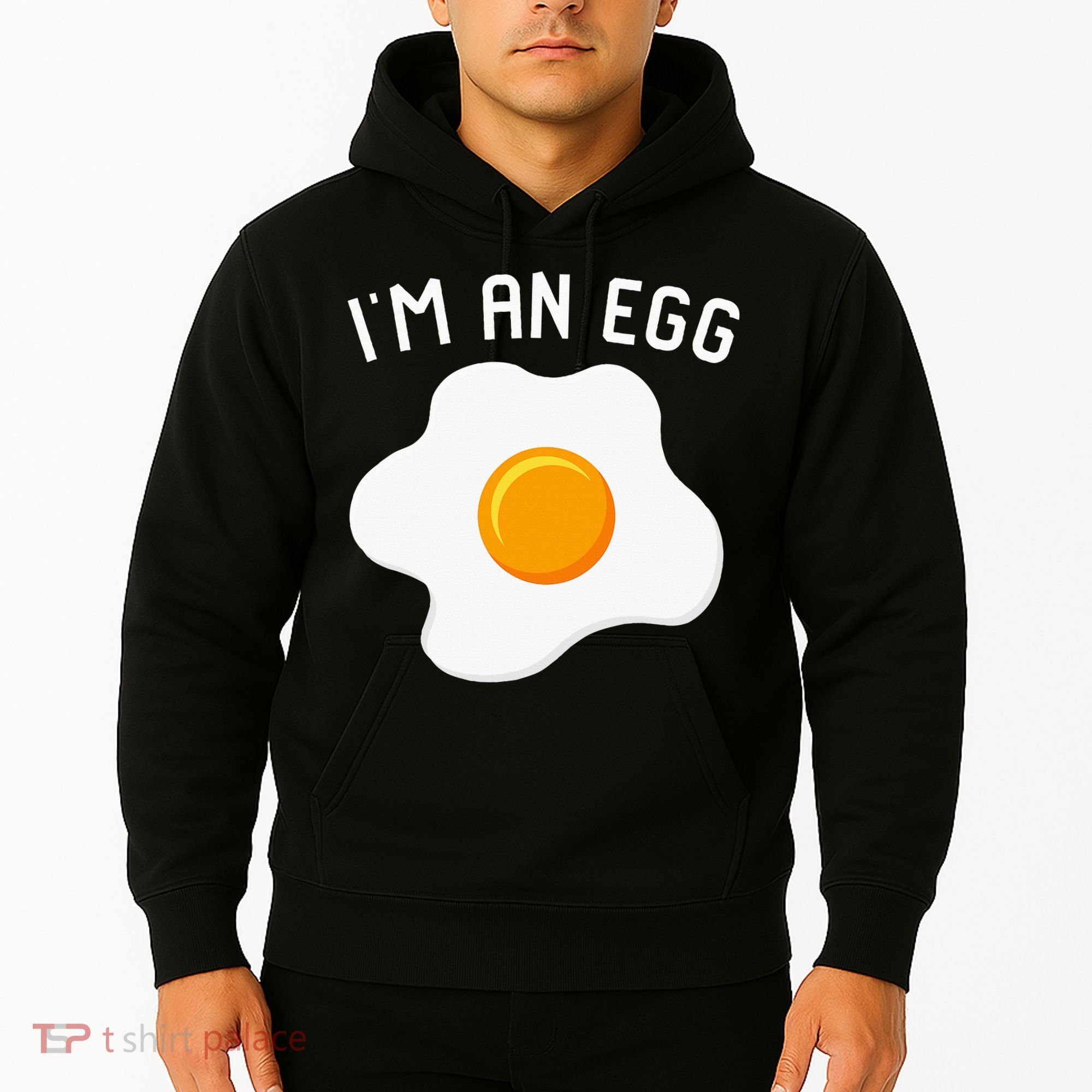 IM An Egg Costume Funny Halloween Present Fried Egg Hoodie