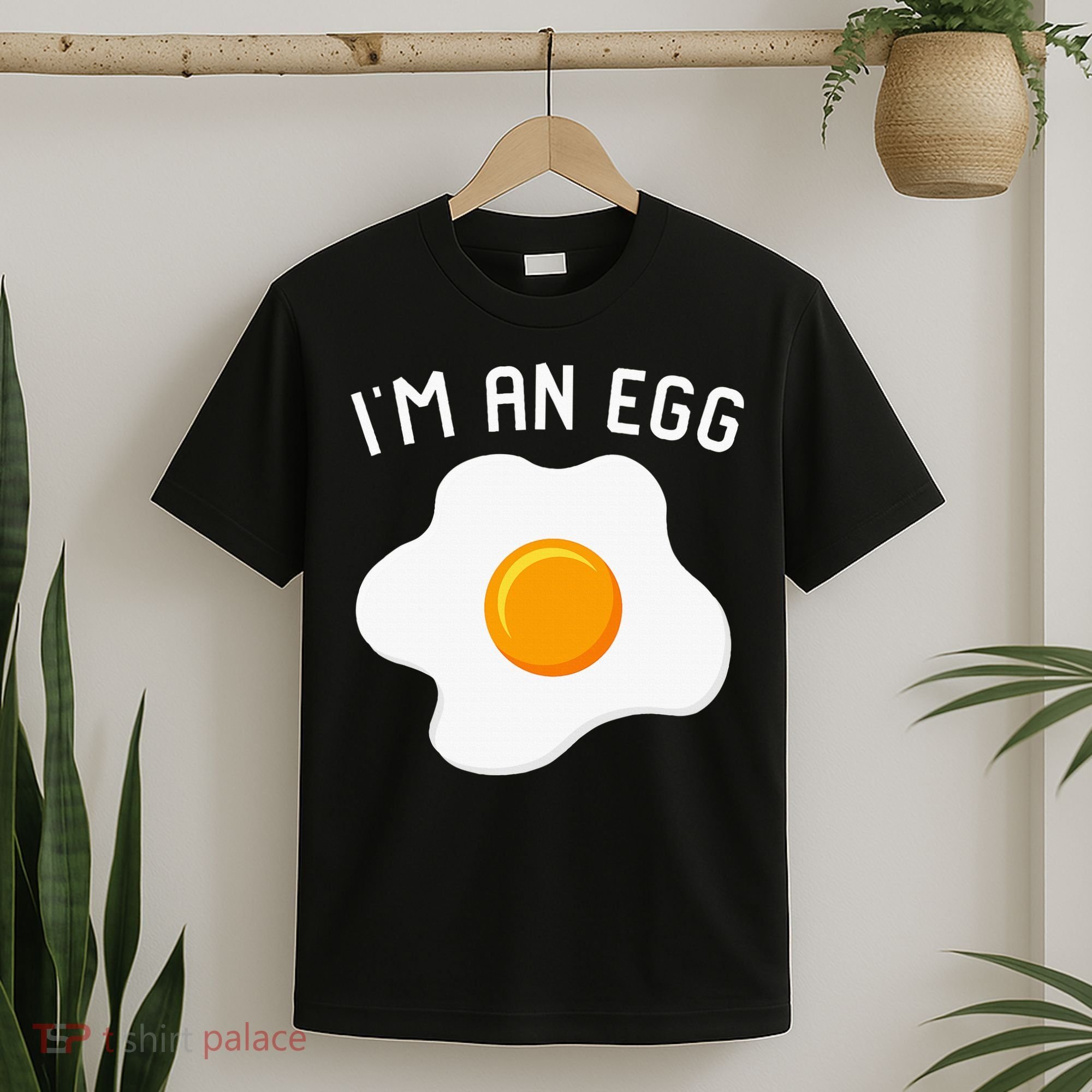 IM An Egg Costume Funny Halloween Present Fried Egg T-Shirt