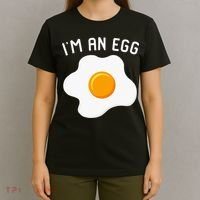 IM An Egg Costume Funny Halloween Present Fried Egg T-Shirt thumb 4