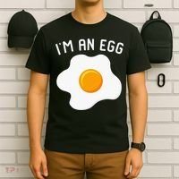 IM An Egg Costume Funny Halloween Present Fried Egg T-Shirt thumb 6