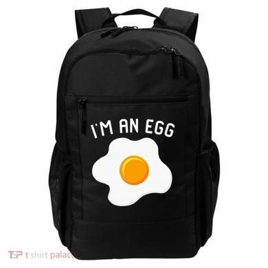 IM An Egg Costume Funny Halloween Present Fried Egg Backpack