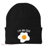 IM An Egg Costume Funny Halloween Present Fried Egg Beanie thumb 0