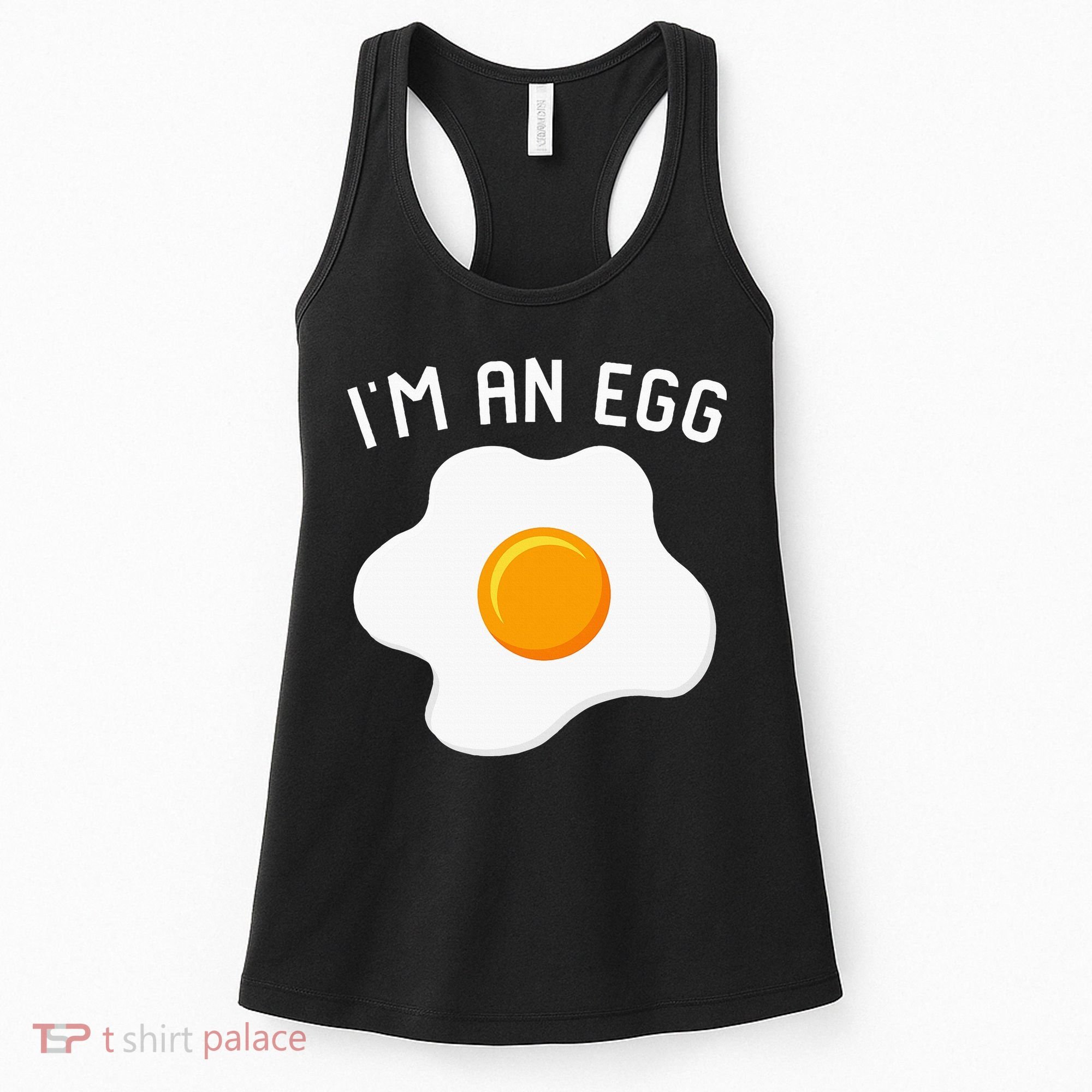 IM An Egg Costume Funny Halloween Present Fried Egg Women's Tank Top