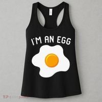 IM An Egg Costume Funny Halloween Present Fried Egg Women's Tank Top thumb 3