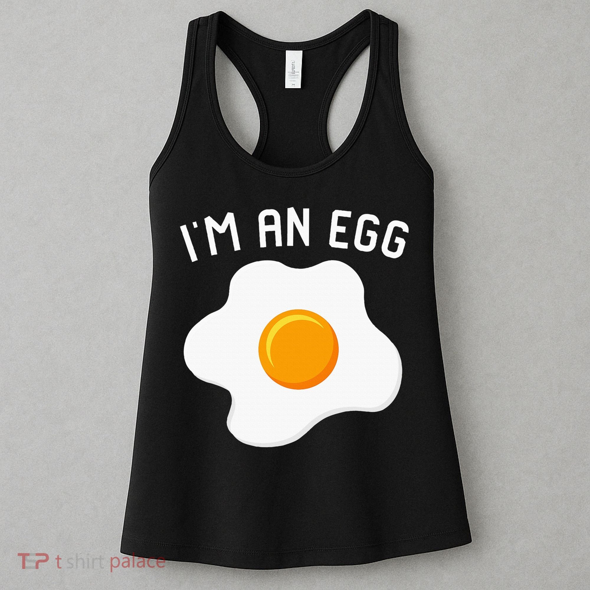 IM An Egg Costume Funny Halloween Present Fried Egg Women's Tank Top