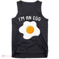 IM An Egg Costume Funny Halloween Present Fried Egg Tank Top thumb 0