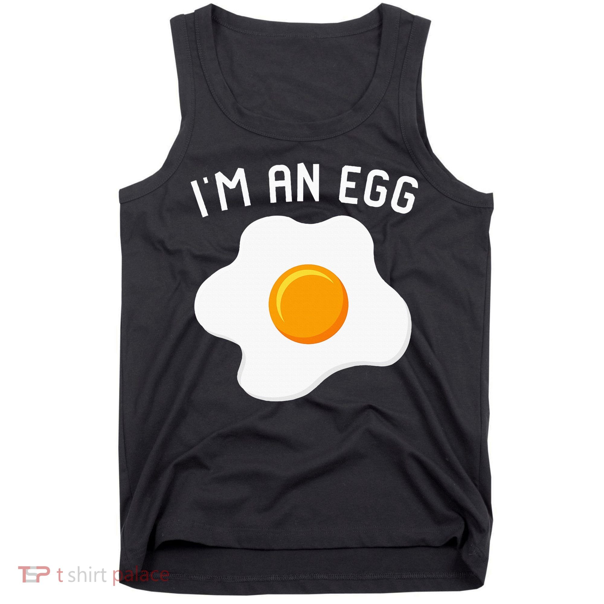 IM An Egg Costume Funny Halloween Present Fried Egg Tank Top