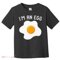 IM An Egg Costume Funny Halloween Present Fried Egg Toddler T-Shirt thumb 0