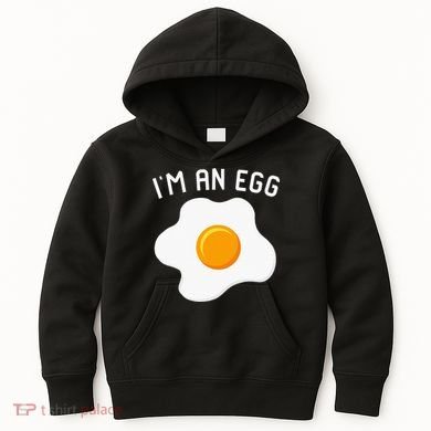 IM An Egg Costume Funny Halloween Present Fried Egg Kids Hoodie
