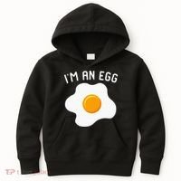 IM An Egg Costume Funny Halloween Present Fried Egg Kids Hoodie thumb 0