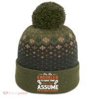 I’m An Engineer To Save Time Let’s Just Assume I Am Right The Baniff Cuffed Pom Beanie thumb 0