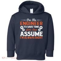 I’m An Engineer To Save Time Let’s Just Assume I Am Right Toddler Hoodie thumb 0