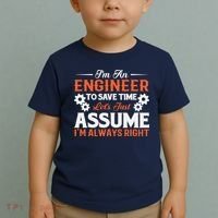 I’m An Engineer To Save Time Let’s Just Assume I Am Right Toddler T-Shirt thumb 2