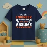 I’m An Engineer To Save Time Let’s Just Assume I Am Right Toddler T-Shirt thumb 3