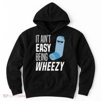 It AinT Easy Being Wheezy Funny Asthma Inhaler Joke Hoodie thumb 0