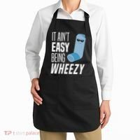 It AinT Easy Being Wheezy Funny Asthma Inhaler Joke Apron thumb 2