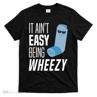 It AinT Easy Being Wheezy Funny Asthma Inhaler Joke T-Shirt thumb 0