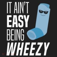 It AinT Easy Being Wheezy Funny Asthma Inhaler Joke Beanie thumb 2