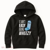 It AinT Easy Being Wheezy Funny Asthma Inhaler Joke Kids Hoodie thumb 0