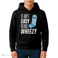 It AinT Easy Being Wheezy Funny Asthma Inhaler Joke Kids Hoodie thumb 4