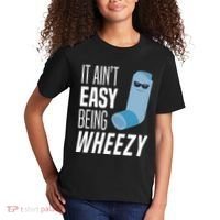 It AinT Easy Being Wheezy Funny Asthma Inhaler Joke Kids T-Shirt thumb 2