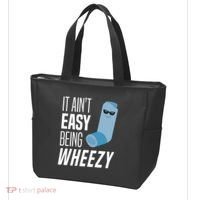 It AinT Easy Being Wheezy Funny Asthma Inhaler Joke Tote Bag thumb 3