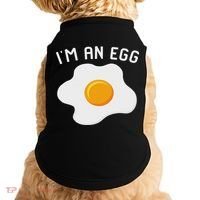 I'm An Egg Costume Funny Halloween Present Fried Egg Costume Doggie Tank thumb 0