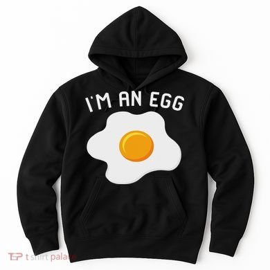 I'm An Egg Costume Funny Halloween Present Fried Egg Costume Hoodie