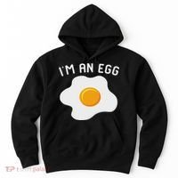 I'm An Egg Costume Funny Halloween Present Fried Egg Costume Hoodie thumb 0