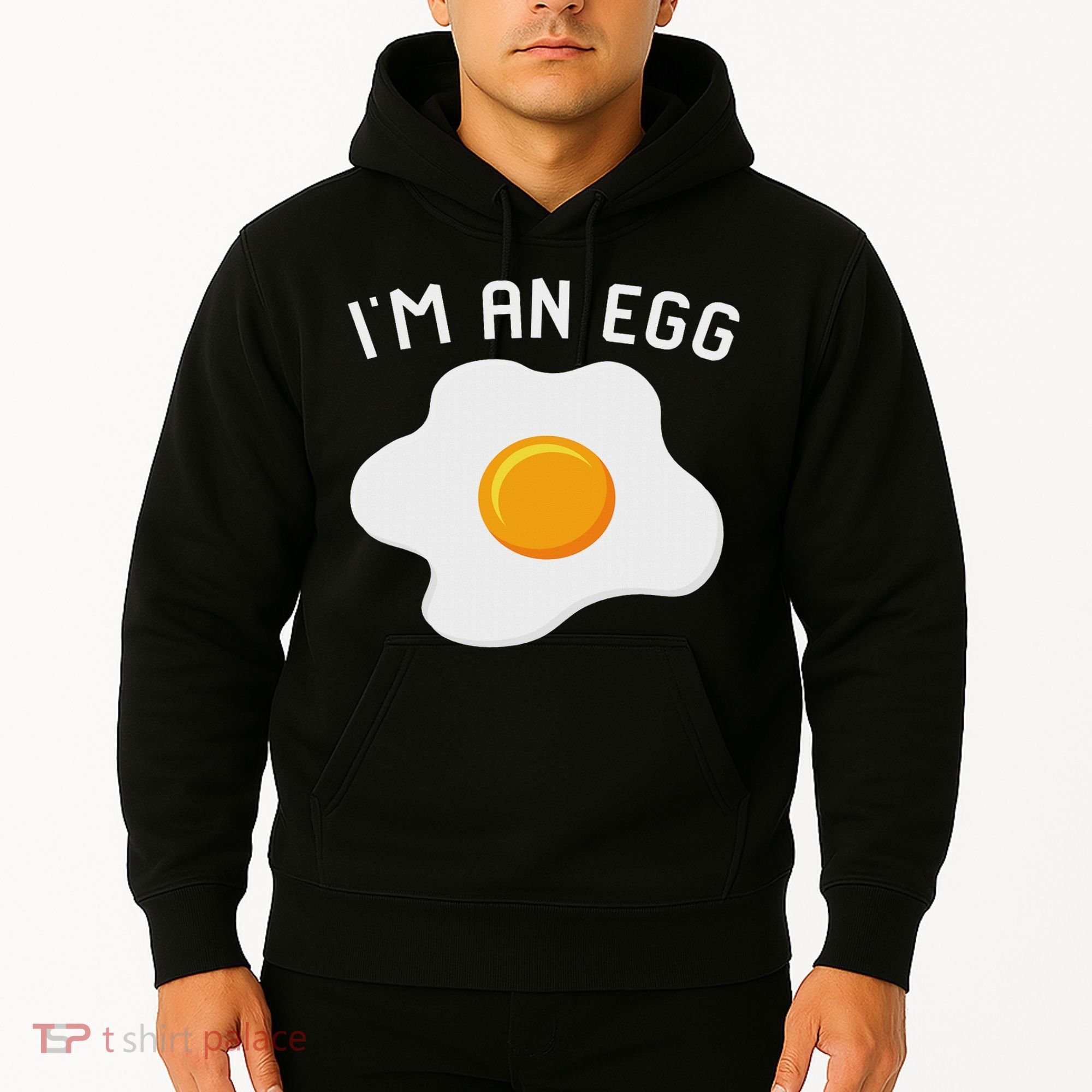 I'm An Egg Costume Funny Halloween Present Fried Egg Costume Hoodie