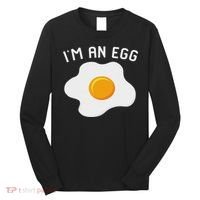 I'm An Egg Costume Funny Halloween Present Fried Egg Costume Long Sleeve Shirt thumb 0
