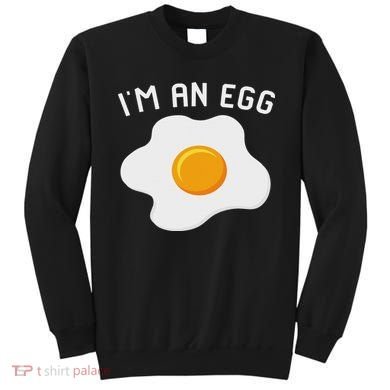I'm An Egg Costume Funny Halloween Present Fried Egg Costume Sweatshirt