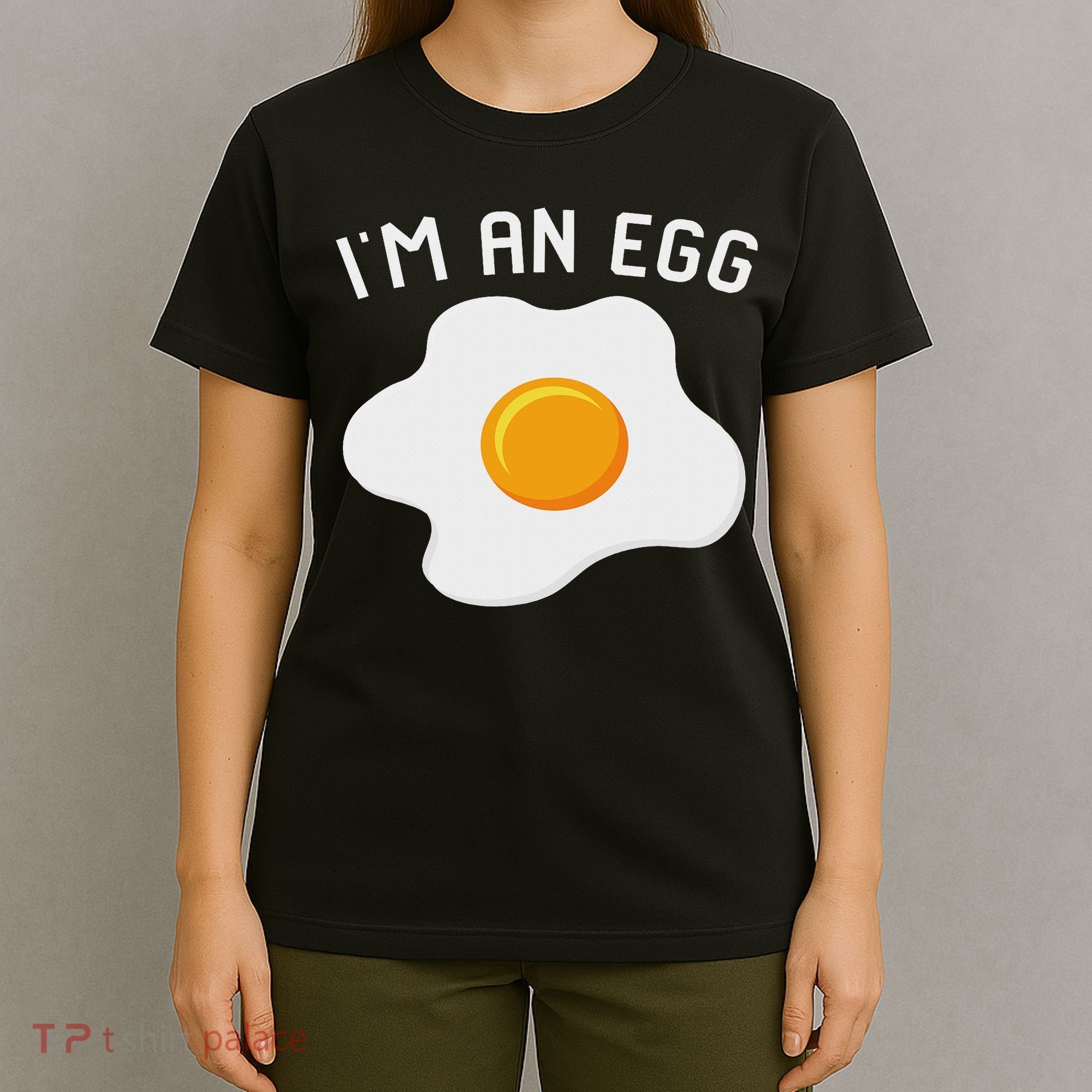I'm An Egg Costume Funny Halloween Present Fried Egg Costume T-Shirt