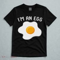 I'm An Egg Costume Funny Halloween Present Fried Egg Costume T-Shirt thumb 5