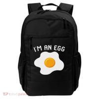I'm An Egg Costume Funny Halloween Present Fried Egg Costume Backpack thumb 0