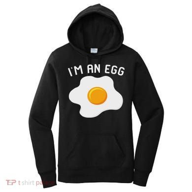 I'm An Egg Costume Funny Halloween Present Fried Egg Costume Women's Hoodie