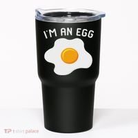 I'm An Egg Costume Funny Halloween Present Fried Egg Costume Tumbler thumb 0