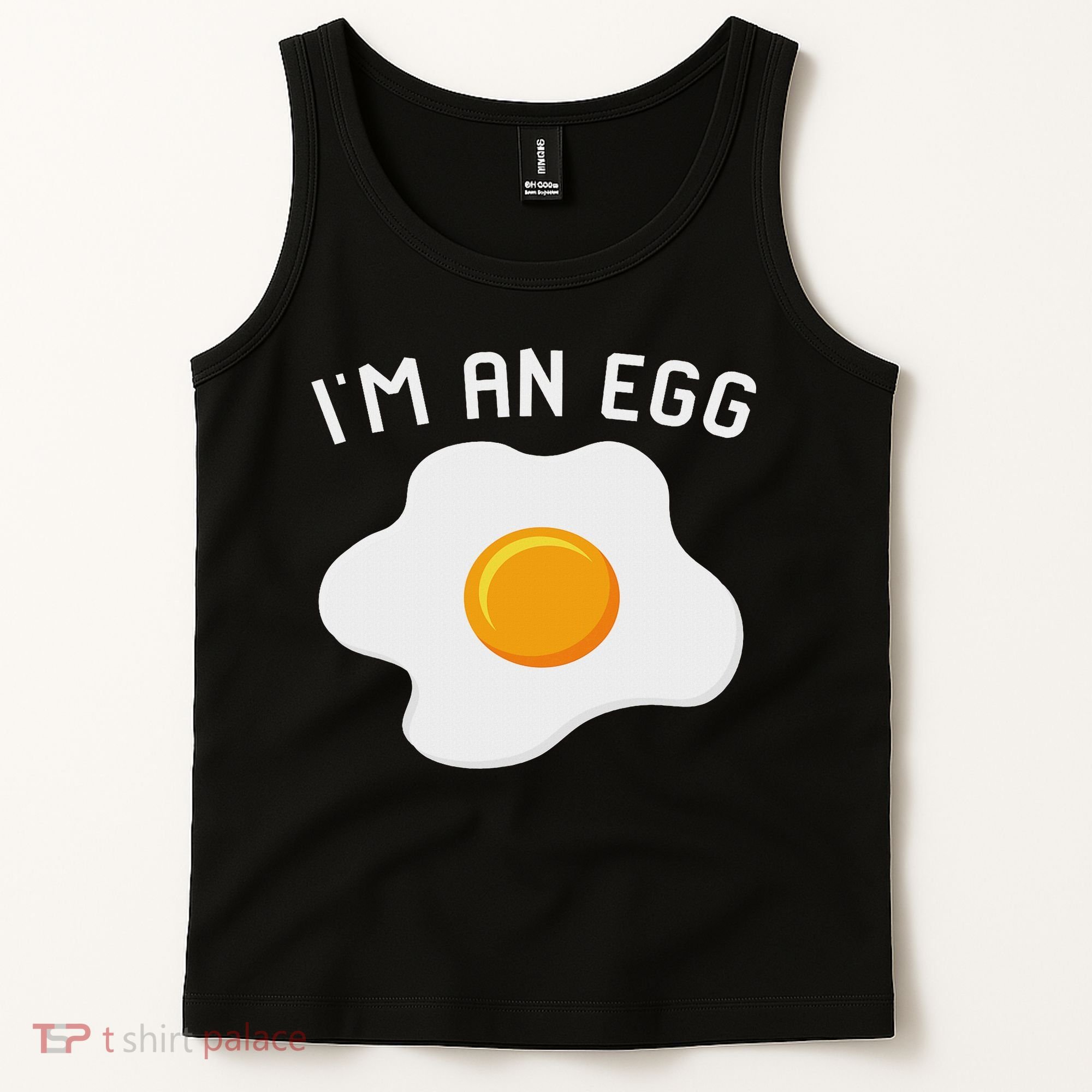 I'm An Egg Costume Funny Halloween Present Fried Egg Costume Tank Top
