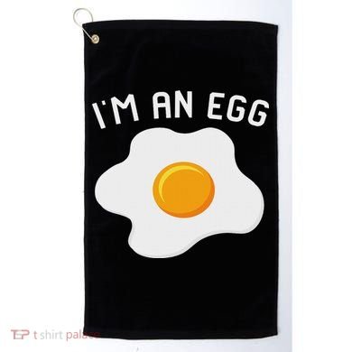 I'm An Egg Costume Funny Halloween Present Fried Egg Costume Golf Towel