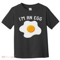 I'm An Egg Costume Funny Halloween Present Fried Egg Costume Toddler T-Shirt thumb 0