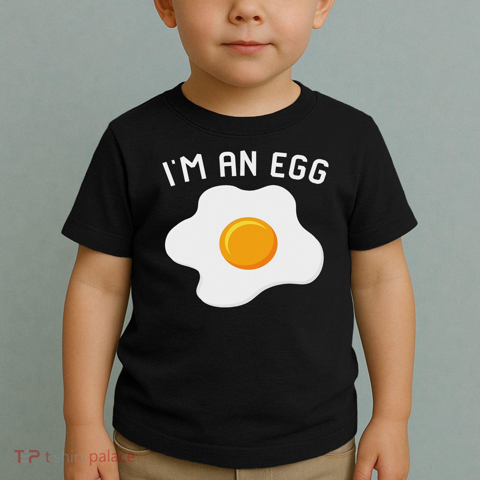 I'm An Egg Costume Funny Halloween Present Fried Egg Costume Toddler T-Shirt