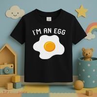 I'm An Egg Costume Funny Halloween Present Fried Egg Costume Toddler T-Shirt thumb 3