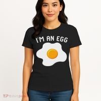 I'm An Egg Costume Funny Halloween Present Fried Egg Costume Women's T-Shirt thumb 4